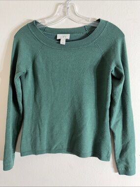 LOFT Forest Green Crewneck Sweater
